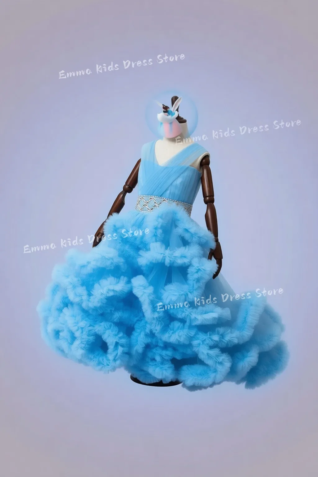 

Розовое платье DROIS для девочек на свадьбу, без рукавов, многослойное, в пол, для дня рождения, выпускного, бала, конкурса красоты