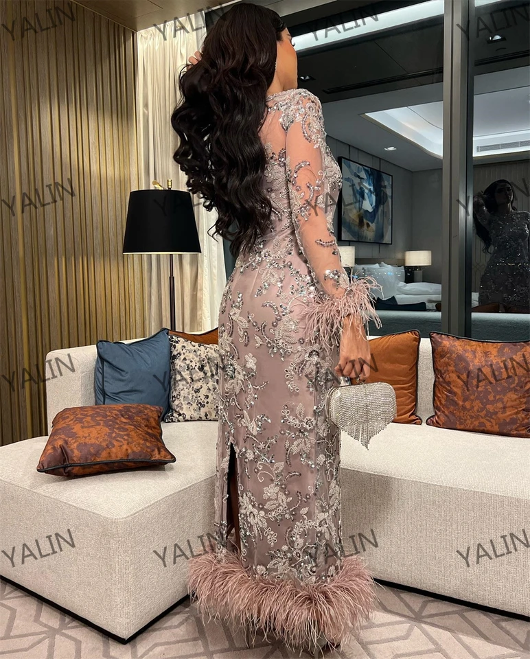 sachin and babi light blue dress Young 20s Asian Woman Wear Evening Sequin Ball Gown With Water Splash Throw  To Back Model Stock Photo - Download Image Now