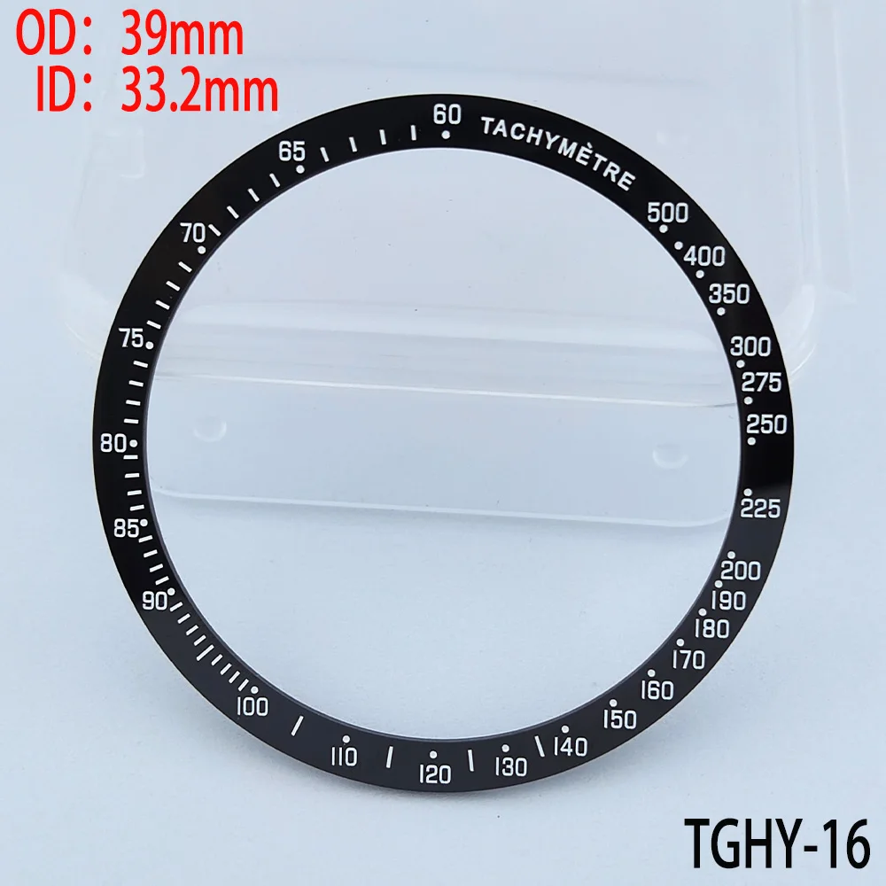 OD:39mm 40.7mm 41.5mm 42.9mm TGHY7-18 Watch Bezel TAG Sloping Luminousand non lumi Watch Ring Ceramic Bezel Insert Replacement