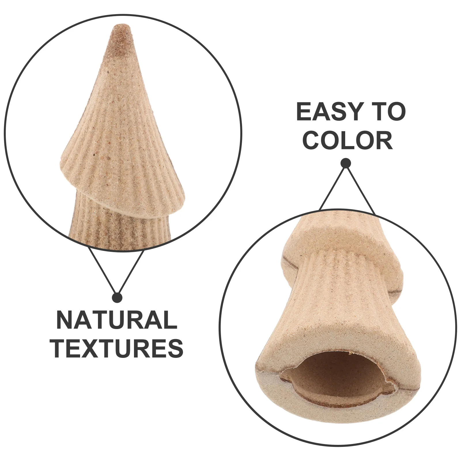 4 szt. Niedokończone drewniane drzewka bożonarodzeniowe do samodzielnego wykonania, drewniane ozdoby świąteczne, mini ozdoby na stół do malowania dla rodziny