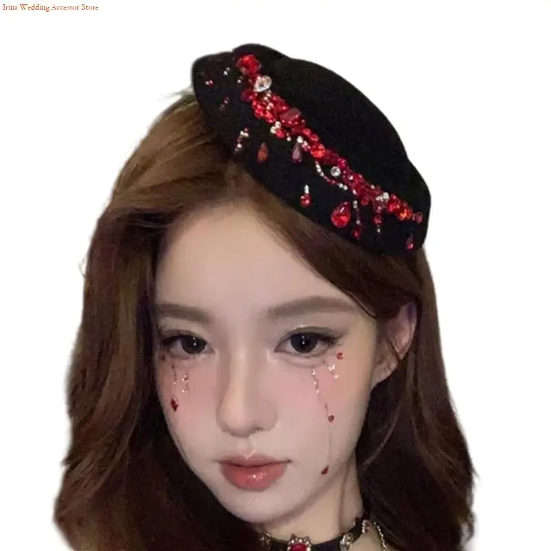 G92D Red Pillbox Hat Fedoras Top Hat Fascinator Base Hat for Women Halloween Wear