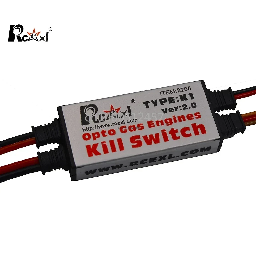 Rcexl Opto Gaz Motoru Öldürme Anahtarı Kapatma Sürüm 2.0 RC Benzinli Uçak için DLE Engieen Sabit Kanat Düzlem