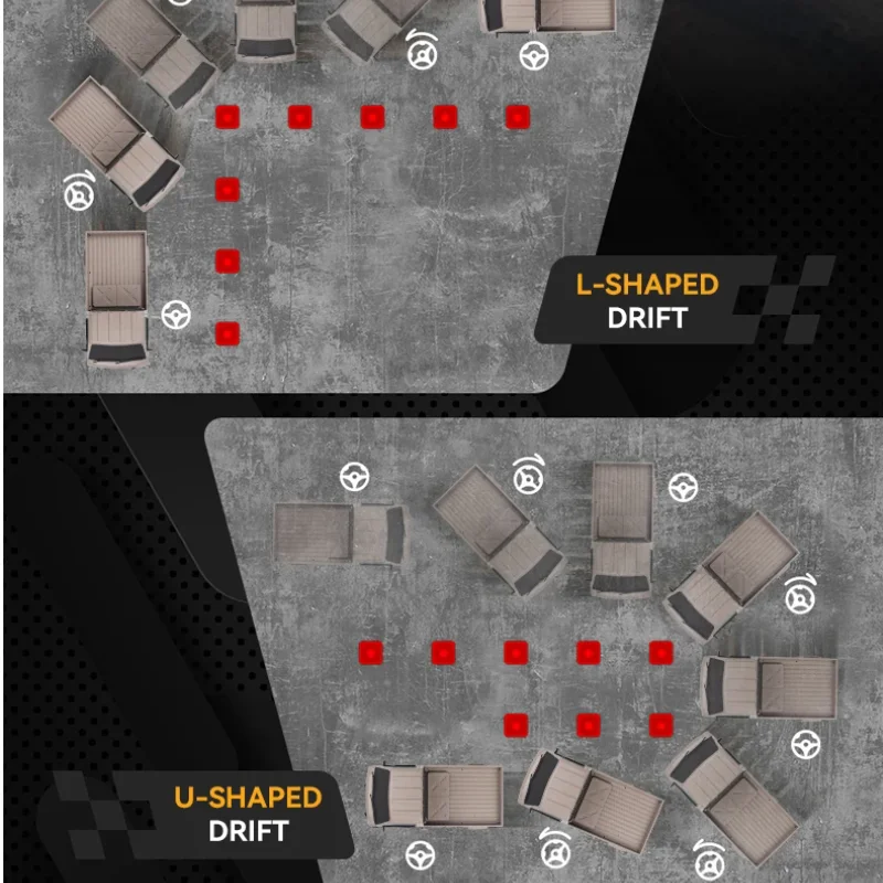 Petit camion de livraison à dérive RC 2.4G 1/24, avec lumières, télécommande, quatre roues motrices, voiture de course tout-terrain, jouets pour enfants, garçons, noël