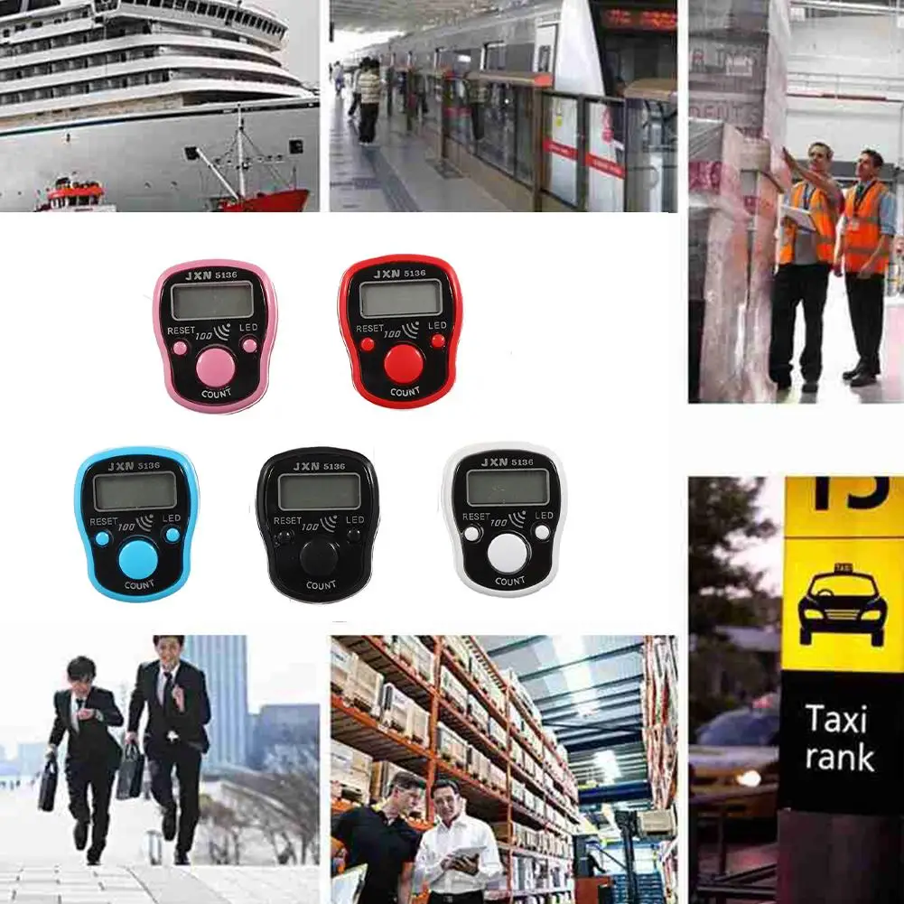 New Electronic LCD Screen Display Digital Counter Portable Hand Operated Tally LCD Screen 5 Colors