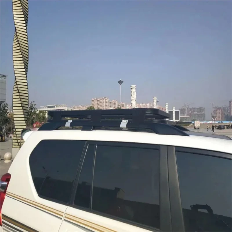 High Quality Single Tier Aluminum Car Lage Basket 4X4 Black Iron Roof Rack