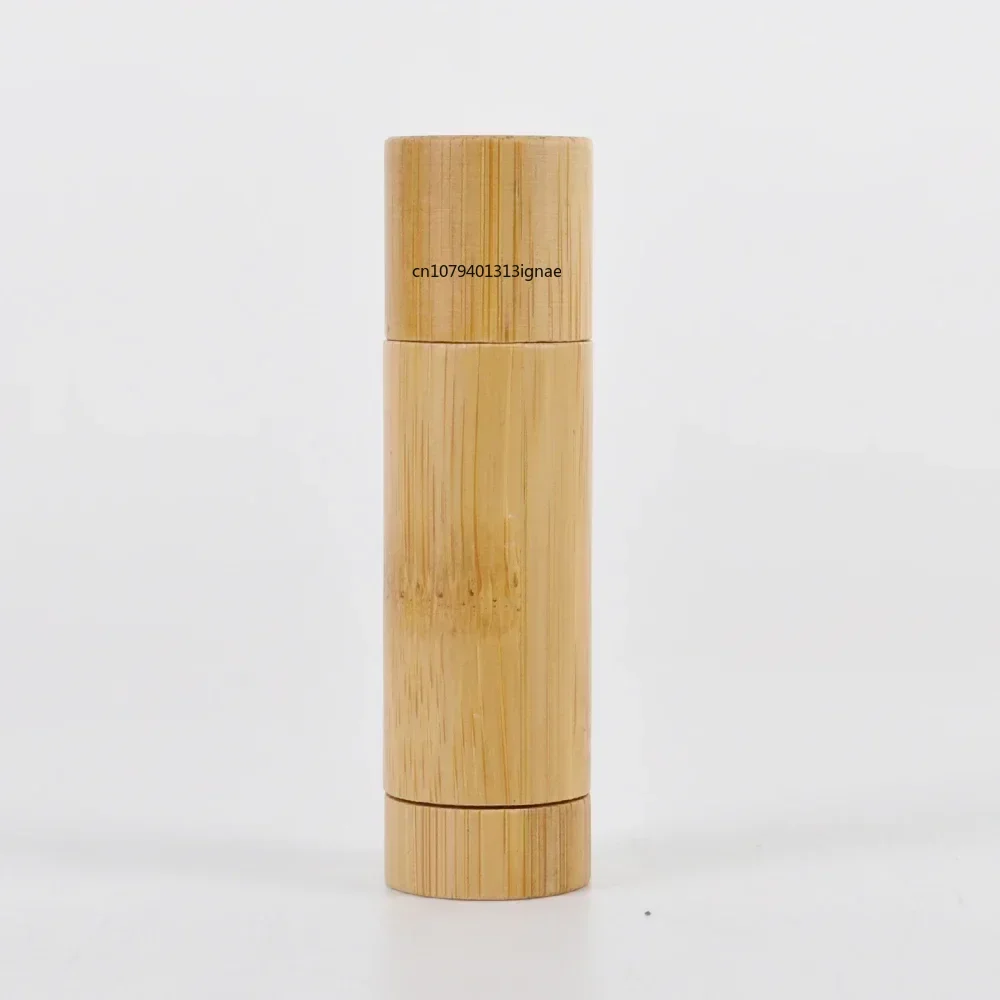50 piezas de envases cosméticos vacíos biodegradables y reciclables de 5g, ecológicos, de bambú, para lápiz labial, bálsamo labial, tubo para bálsamo labial
