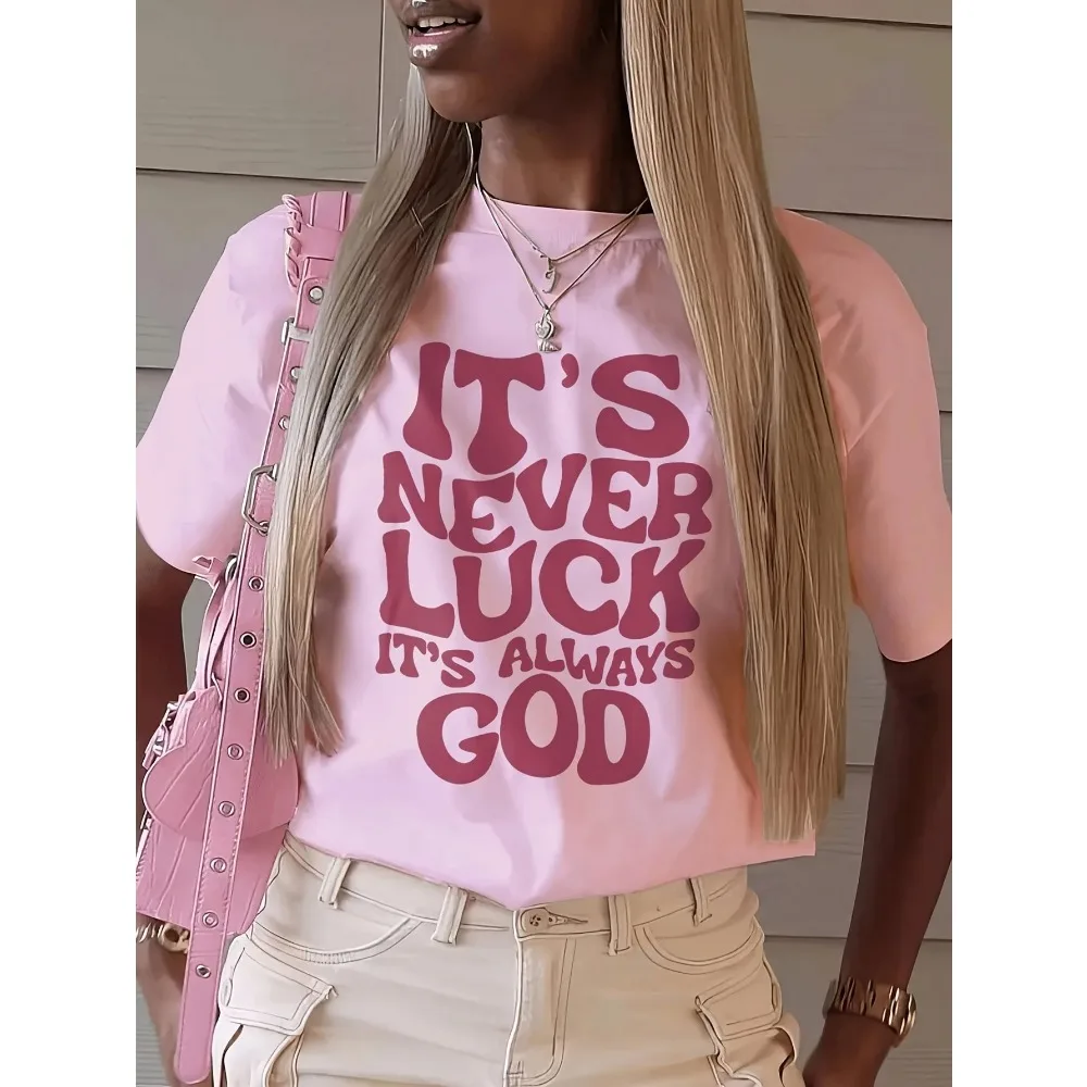 

Boutique Fashion Printed T Shirt Ladies Round Neck Trendy Short Sleeve T Shirt Women's Universal T Shirt Spring Summer Clothing