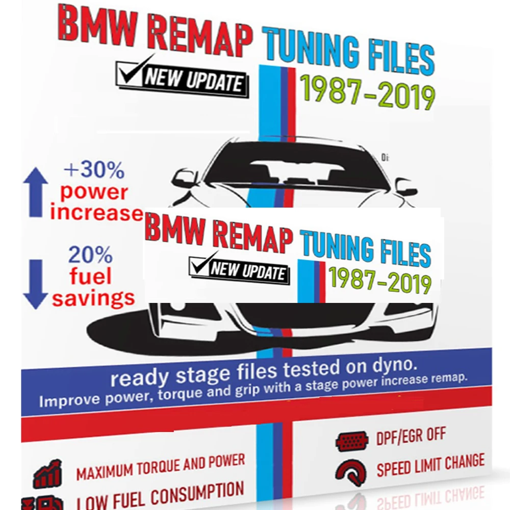 For BMW Tuning Files Stage 12 3 [19.7 GB] Remap proffessional tunners Chip Tuning Files  ECU Remapping Super Map  X Serie E46 70