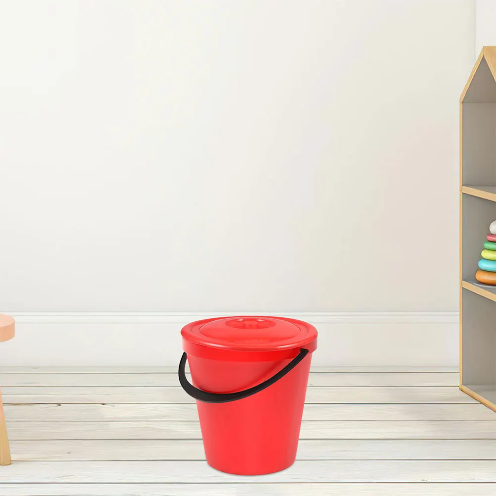 

2Pcs Round Plastic Garbage Bin Lids Leak Proof Replacement Covers for Kitchen Trash Cans Outdoor Use Bin Cover