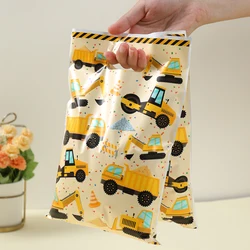 Engineering Vehicle Theme Handbag Gift Candy Packing Bag Construction Theme Birthday Party Decor Kids Baby Shower Party Supplies