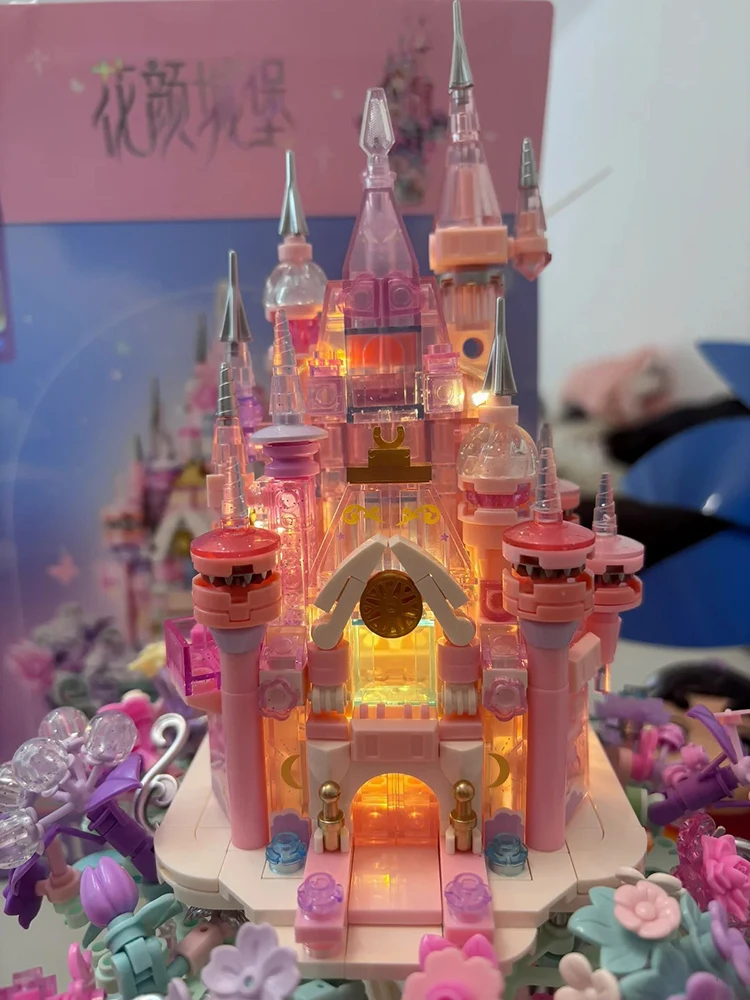 

Sembo Block Flower Castle Building Blocks Hand Assembled Butterfly Flower Ornament Home Desktop Decor For Adult Craft Lovers
