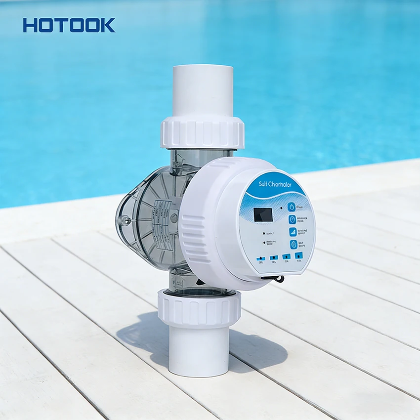 

HOTOOK APP WiFi Smart Control Portable PVC 2650-12000 Gallon Salt Chlorine Generator Swimming Pool Chlorinator Salt Water