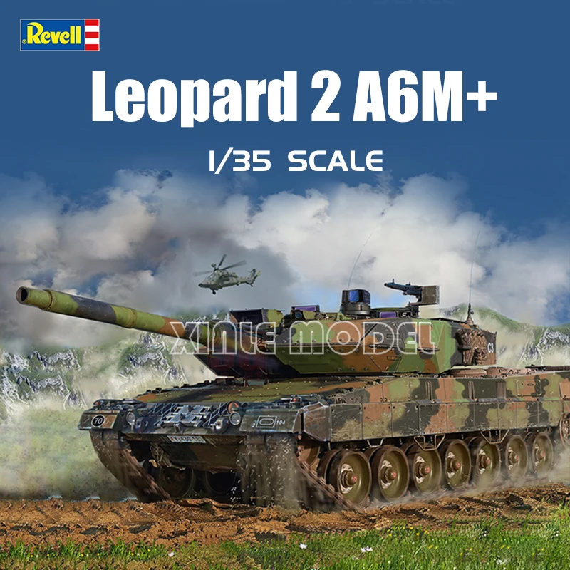 

Комплект модели пластикового танка Revell 03342 Leopard 2 A6M + основной боевой танк 1/35