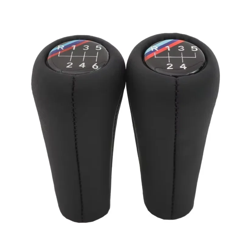 Leather Car Gear Shift Knob Shifter Stick For BMW 1 3 5 6 Series M3 M4 X5 X6 E30 E32 E34 E36 E38 E46 E53 E60 E83 E84 E87 E90 E92 - view 3