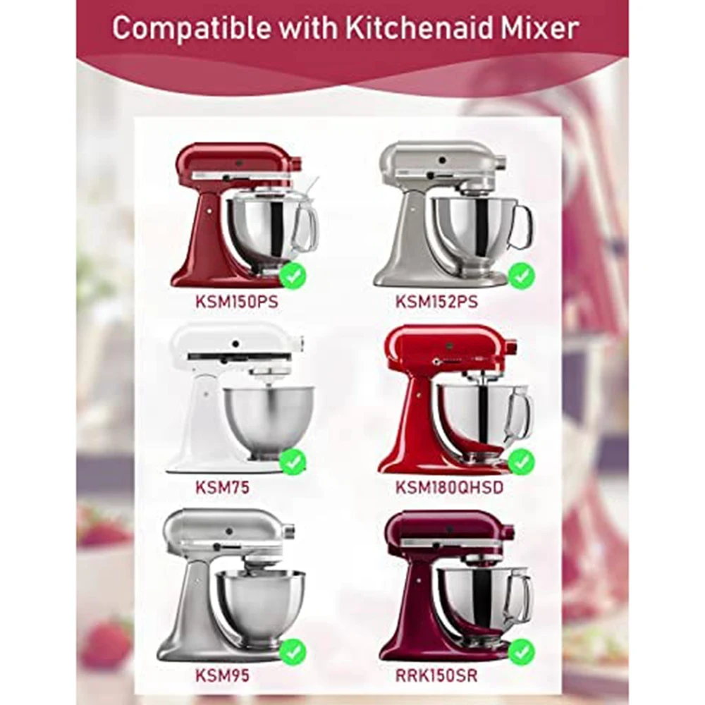 Mixer Slider Mat for KitchenAid Stand Mixer, Mixer Mover Compatible with for KitchenAid 4.5-5 Qt Tilt-Head Stand Mixer