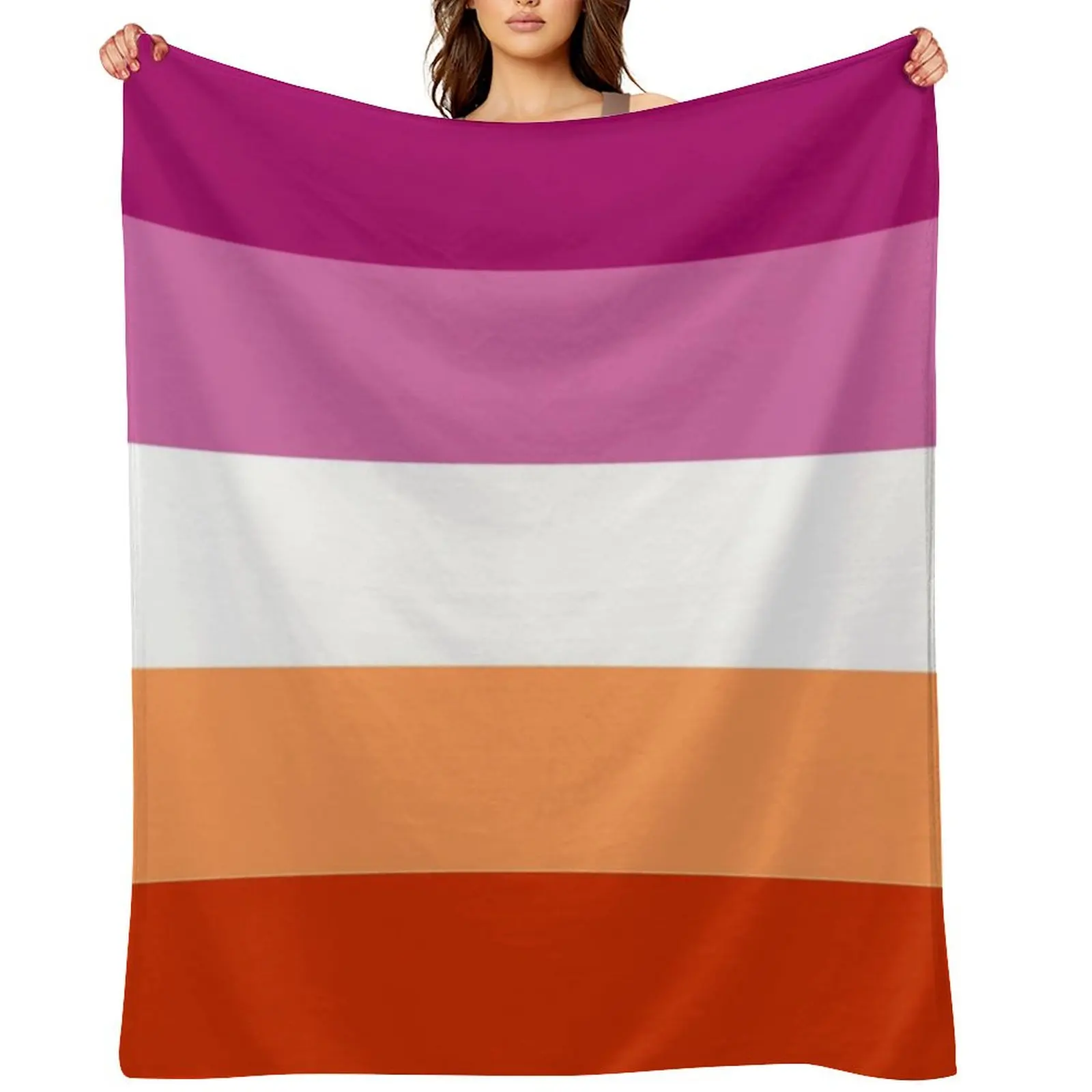 

new lesbian flag Throw Blanket Hair Luxury Thicken Beautifuls manga Blankets
