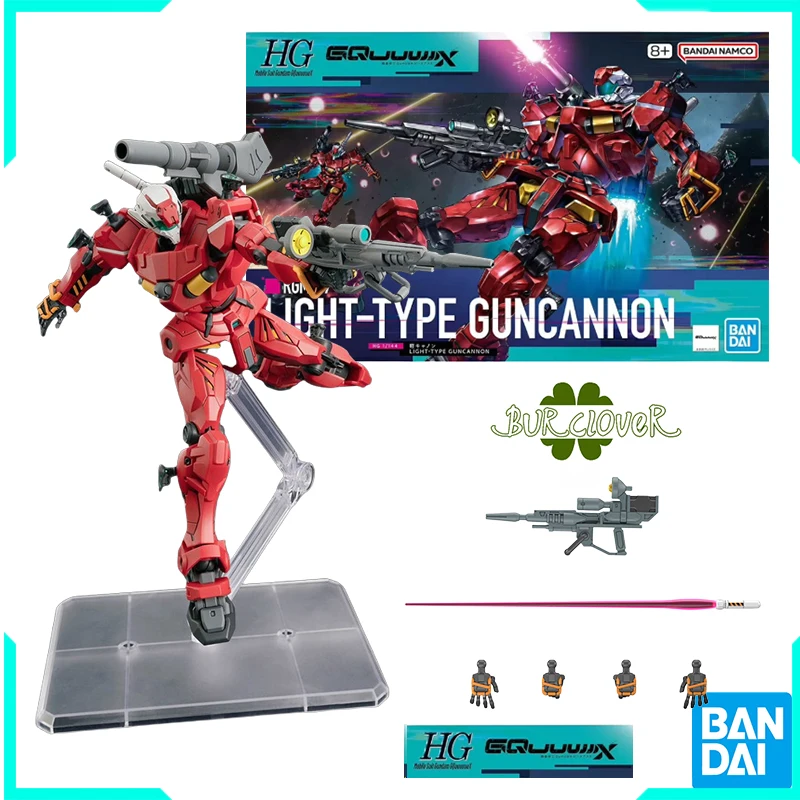 

Bandai Original HG MSGG GQuuuuuux RGM-79 Light- TYPE GUNCANNON Anime Action Figure Assembly Model Toys Gifts For Children