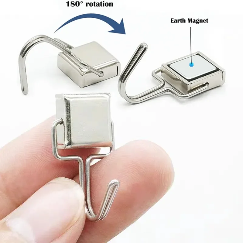 Strong Magnetic Hooks Multi-Purpose Metal Storage Pothook Home Kitchen Bar Magnet Hook Key Agrafe Bathroom Hangers Heavy Duty