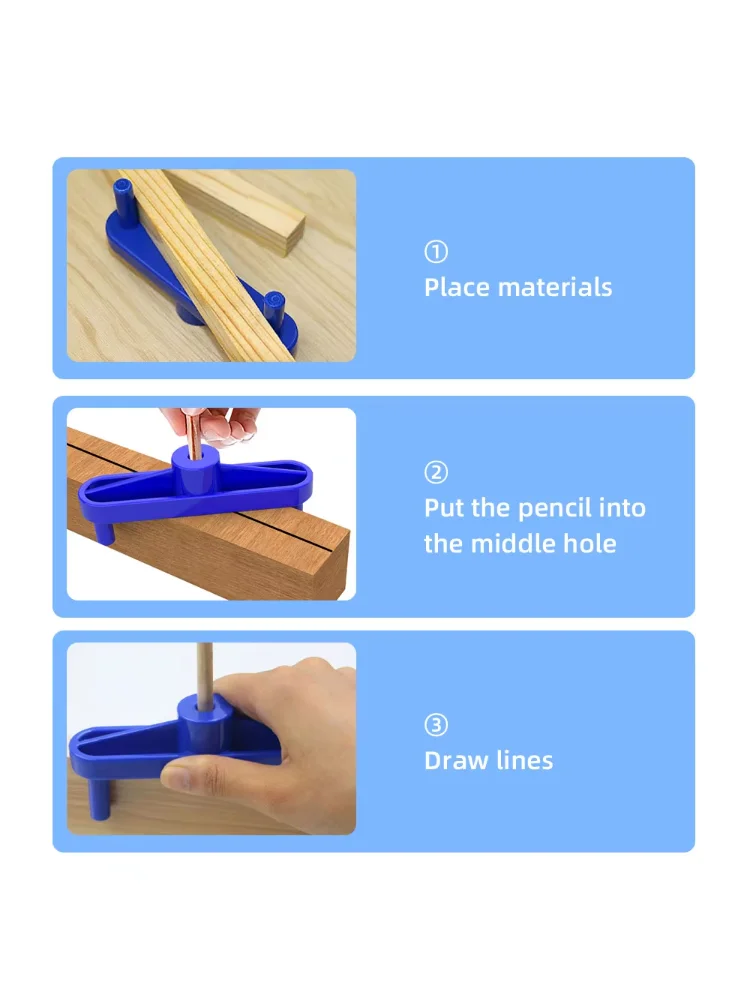 Center Finder - Center Scriber and Offset Measuring & Marking Tool for Woodworking