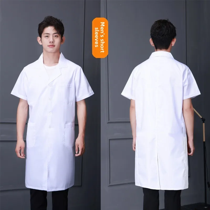 Arzt-Labormantel, langärmelig, robust, zahnärztliche Uniform, Klinik, medizinische Baumwollkleidung