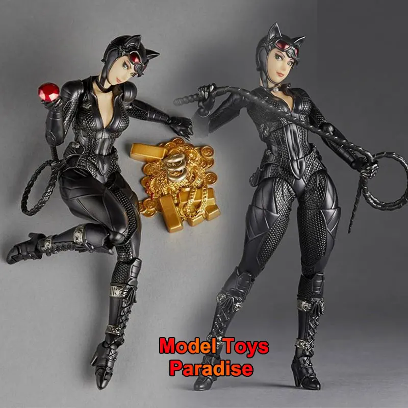 Original 1/12 Cat Woman Anti Hero Replaceable Face Full Set 16cm Soldier Action Figure Collectible Toys Gifts