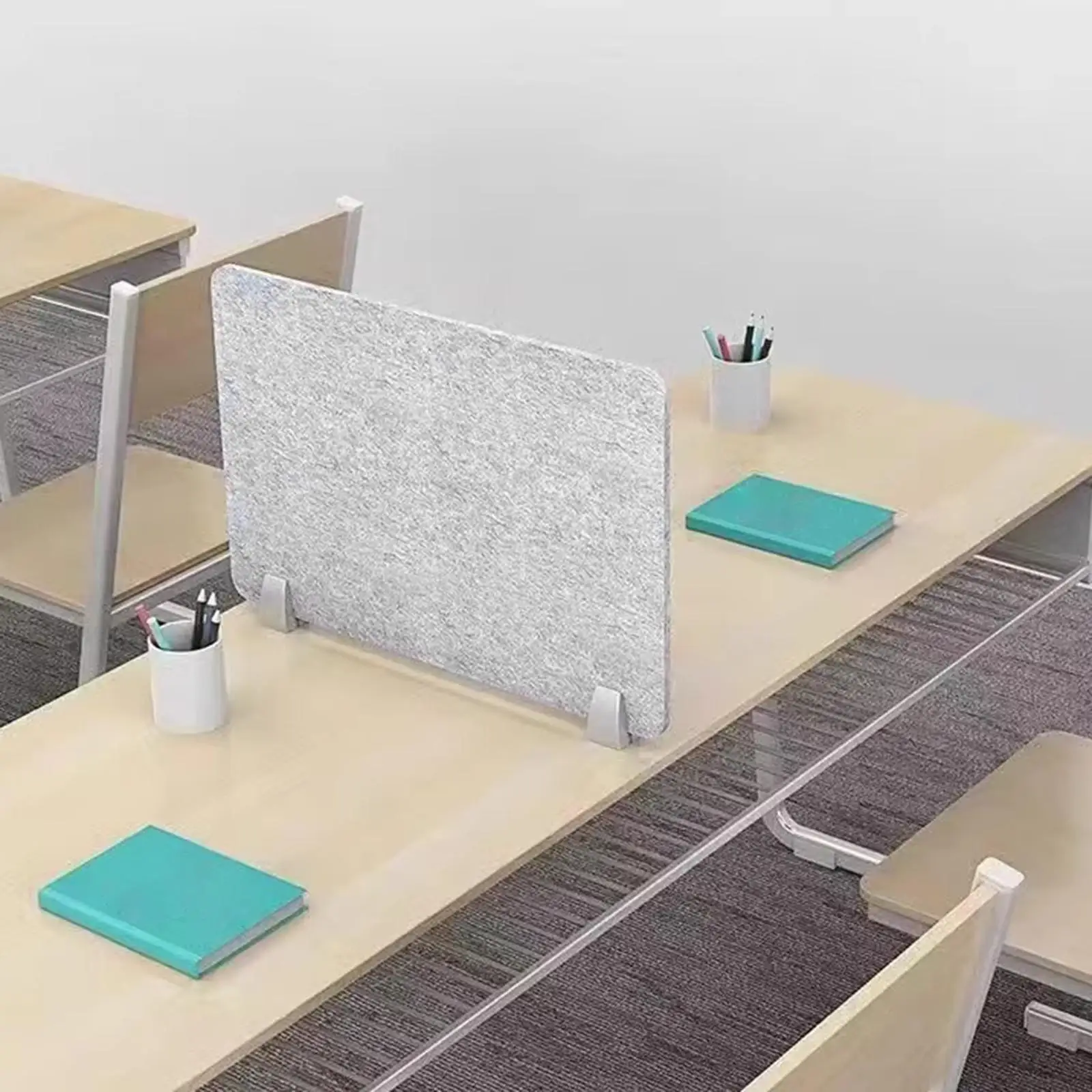 Desk Divider Panel Simple Installation Soundproof Felts Visual Distraction Reduction for Office Study Reception