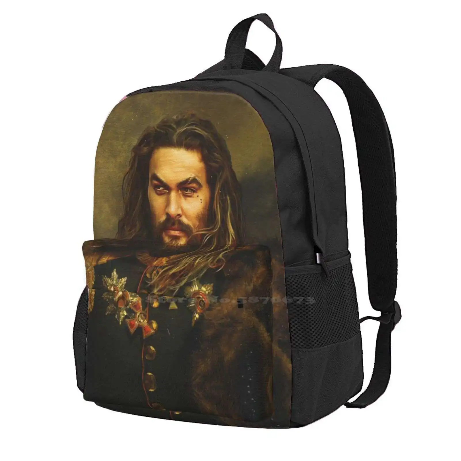 

Jason Momoa-Replaceface Hot Sale Backpack Fashion Bags Jason Momoa Aquaman Portrait Photoshop George Dawe Replaceface Celebs