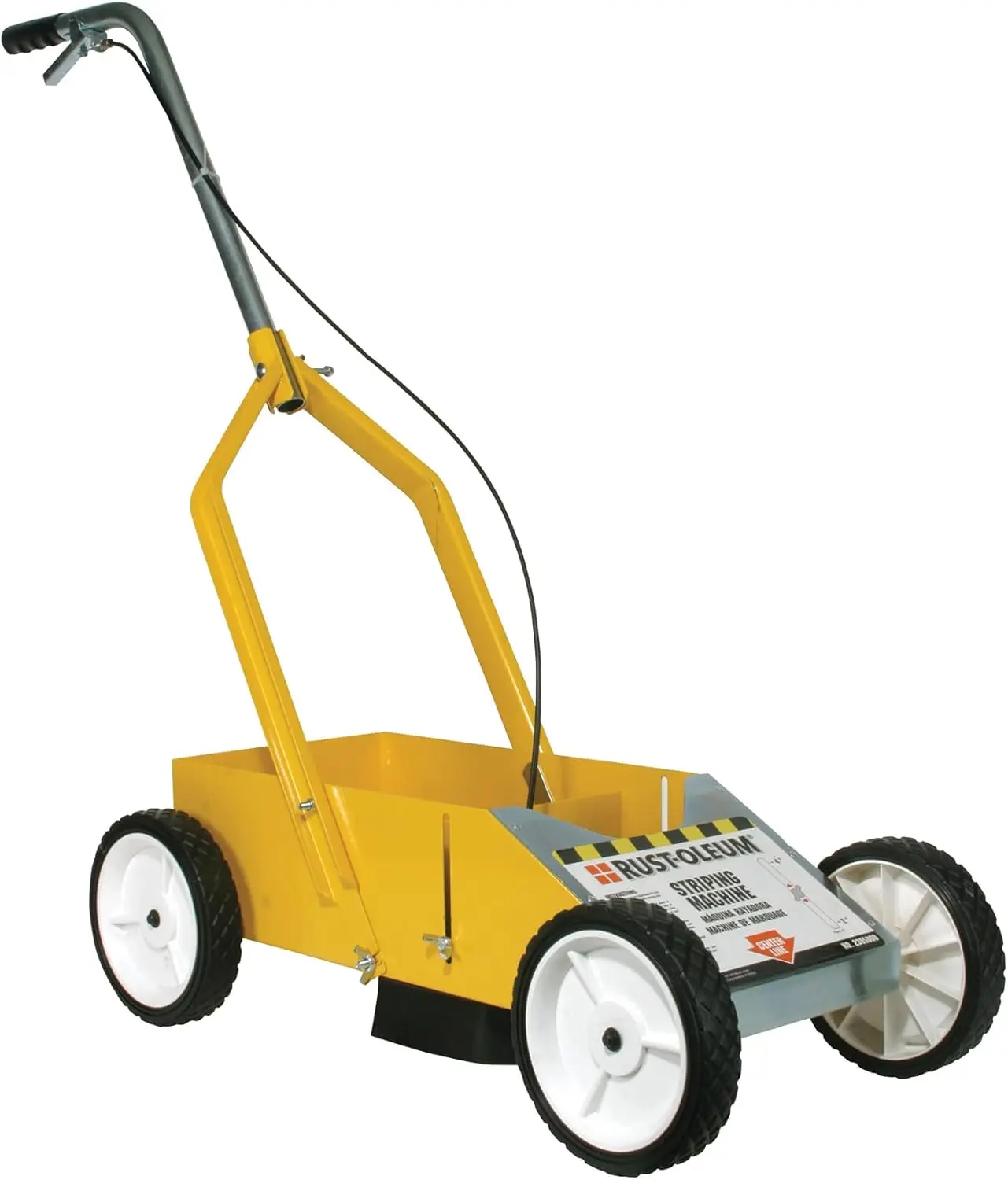 

High-Performance Striping Machine, 9" x 27.5", Yellow - Efficient Line Marking Tool for Easy Use