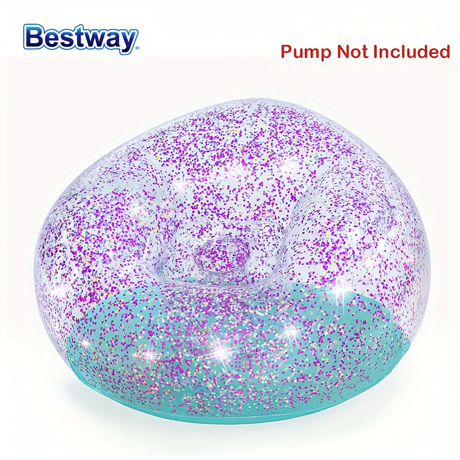 Bestway 75115 1PC Inflatable Bright Chair, Inflatable Sofa Chair, Lounge Sofa, Casual Sofa, Patio Outdoor Inflatable Seating