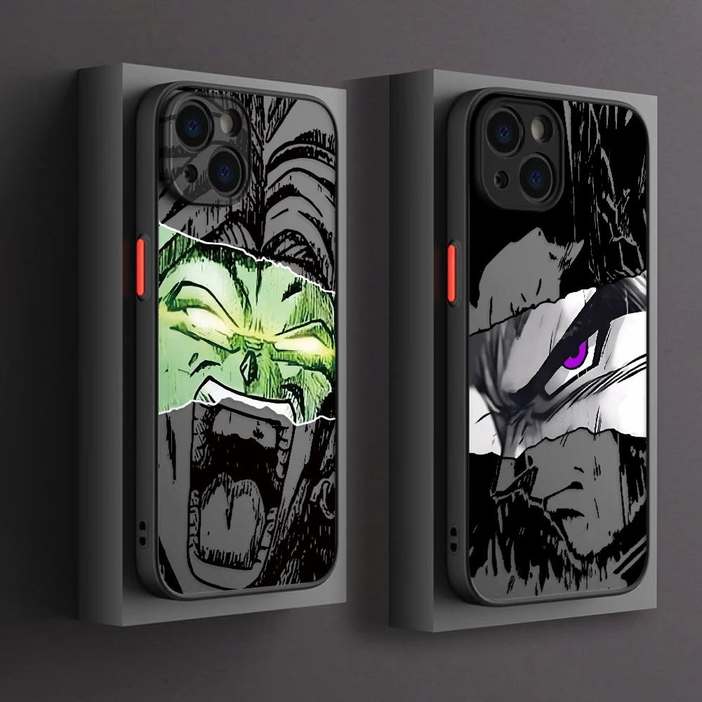 D-Dragons Ball Brolys Vegeta Phone Case for Samsung Galaxy S26 S25 S24 S23 S22 S21 FE Ultra Plus 5G Transparent Matte Hard Cover