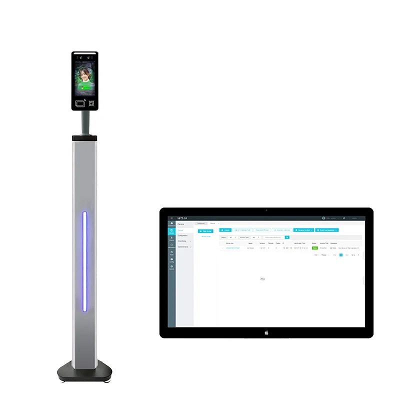 

Touch Screen Facial Recognition Access Control Terminal Bluetooth + NFC + Card Waterproof Custom Logo