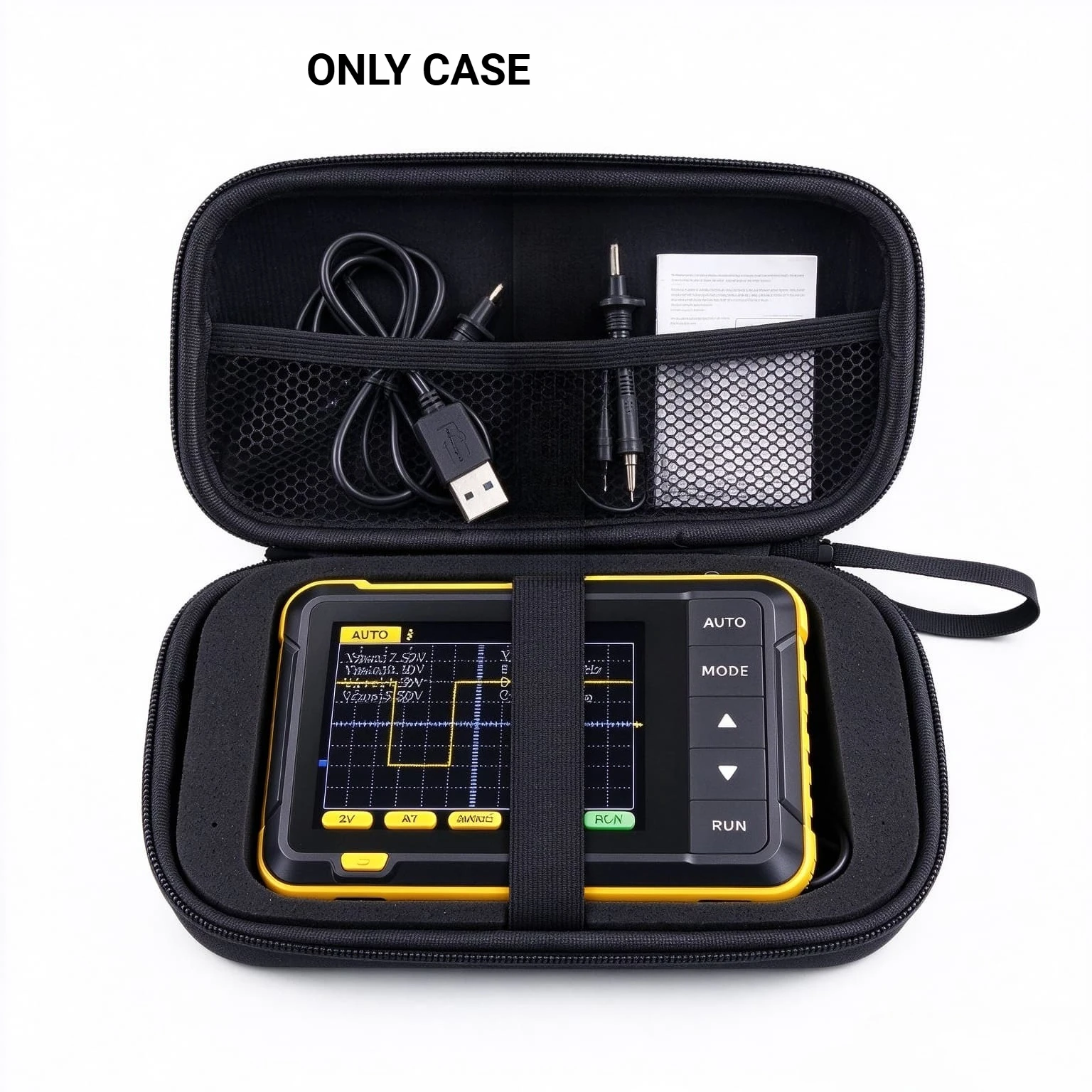 Portable EVA Storage Case Fit Fnirsi Dso152 Dso-Tc3 Dps-150, Hard Protective Carrying Bag with DIY Customizable Foam  Test  Tool
