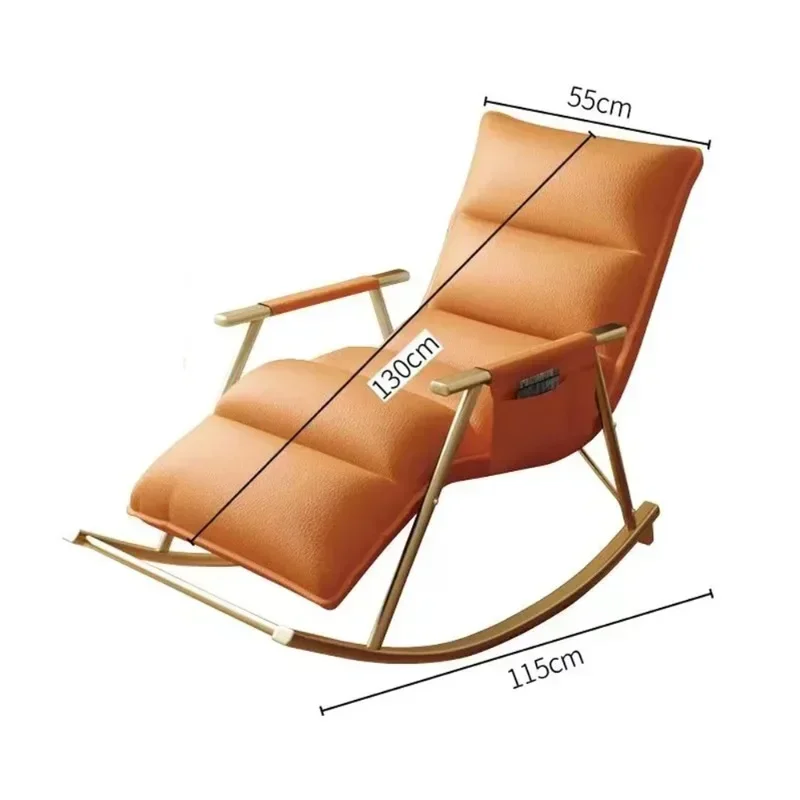 Living room light luxury rocking chair recliner adult balcony home leisure chair can lie can sleep lazy boy sofa rocking chair