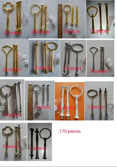 170pcs cake stand stick 10pcs 6mm drill