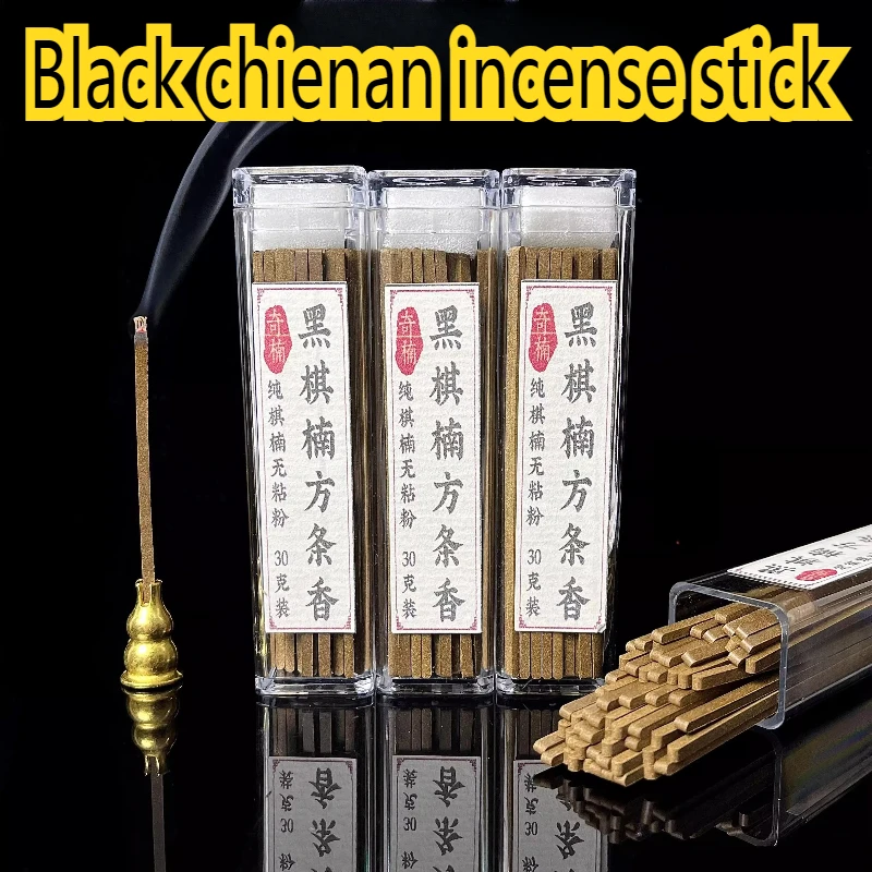 Tiras cuadradas de madera de agar negra de alto aceite sin polvo pegajoso, barra de incienso, fragancia de miel Natural para el hogar, meditación calmante