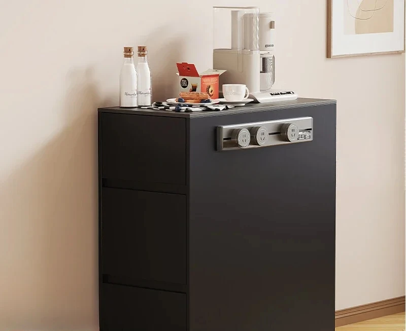 

Super small island rock slab dining table, tea cabinet, medieval narrow island cabinet that can be moved independently