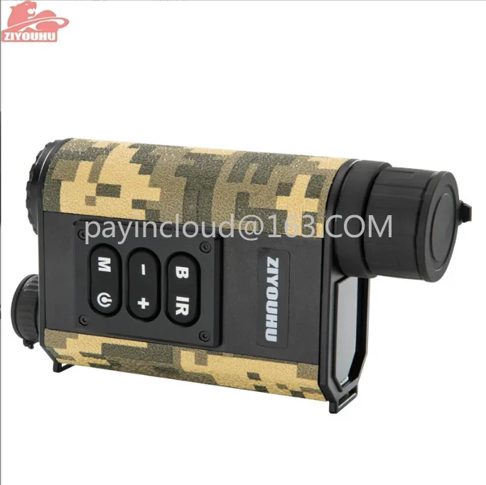 Night Vision Laser Rangefinder Full Black Night Multi-Function Monocular Infrared Ranging Velometer