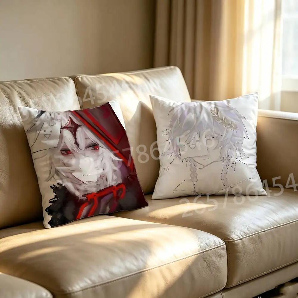 S-Saparata Polyester Printed Pillow Cover Square 30 35 40 45 50 55 cm Soft for Sofa Bed Car Home Decor