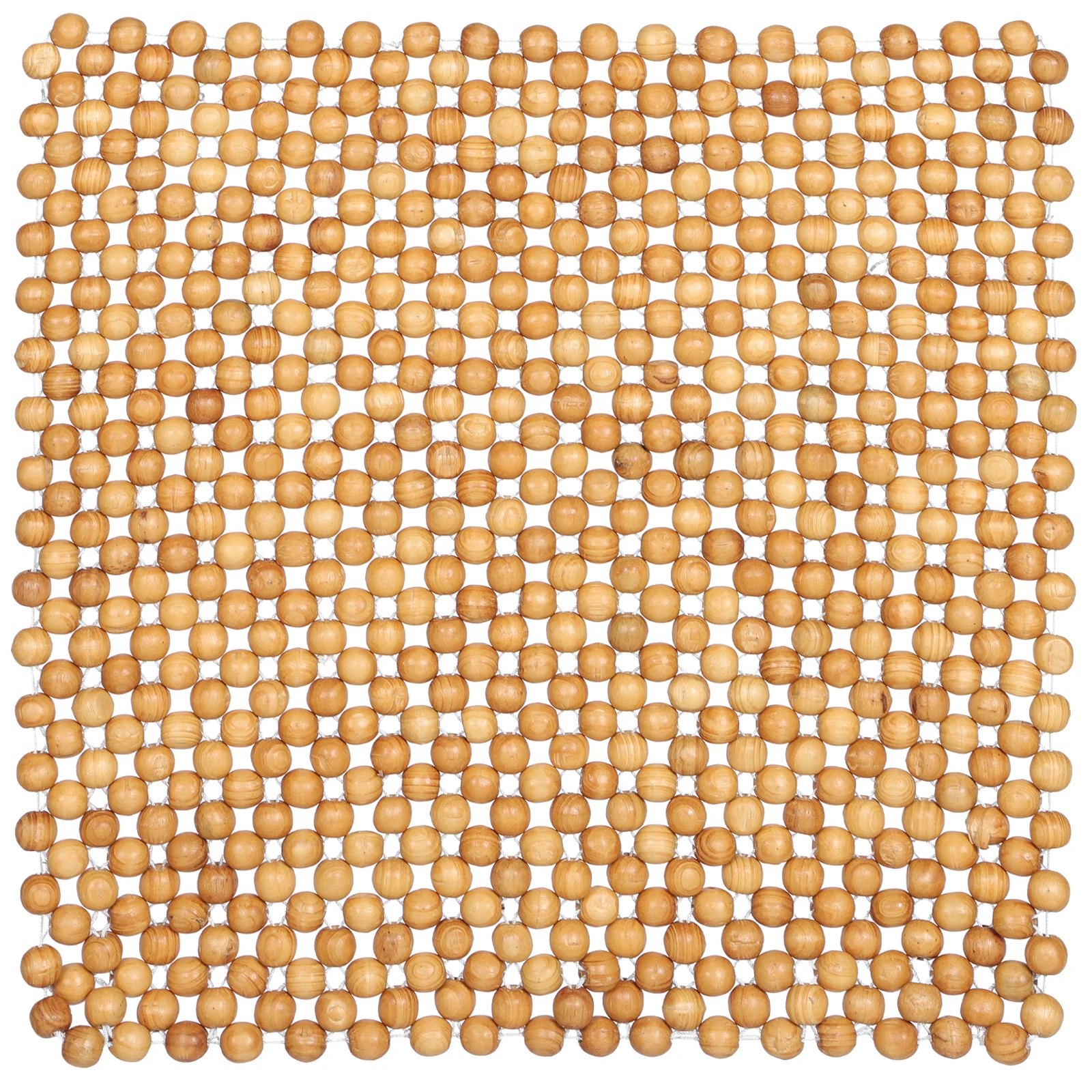 

Pine Wood Cushion 45x45cm Cool Comfortable Driving Wood Cotton Thread Ergonomic Office Sedentary Beaded Seat Cover Car Seat