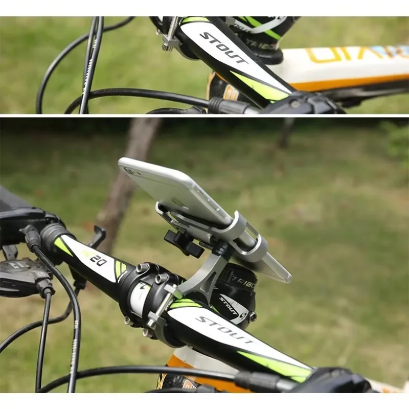 

Popu для велосипедного держателя телефона, вращающийся на 360° GPS-зажим, подставка для велосипеда, мотоцикла, телефона, IPhone, металлический противоскользящий кронштейн из алюминиевого сплава, Sup