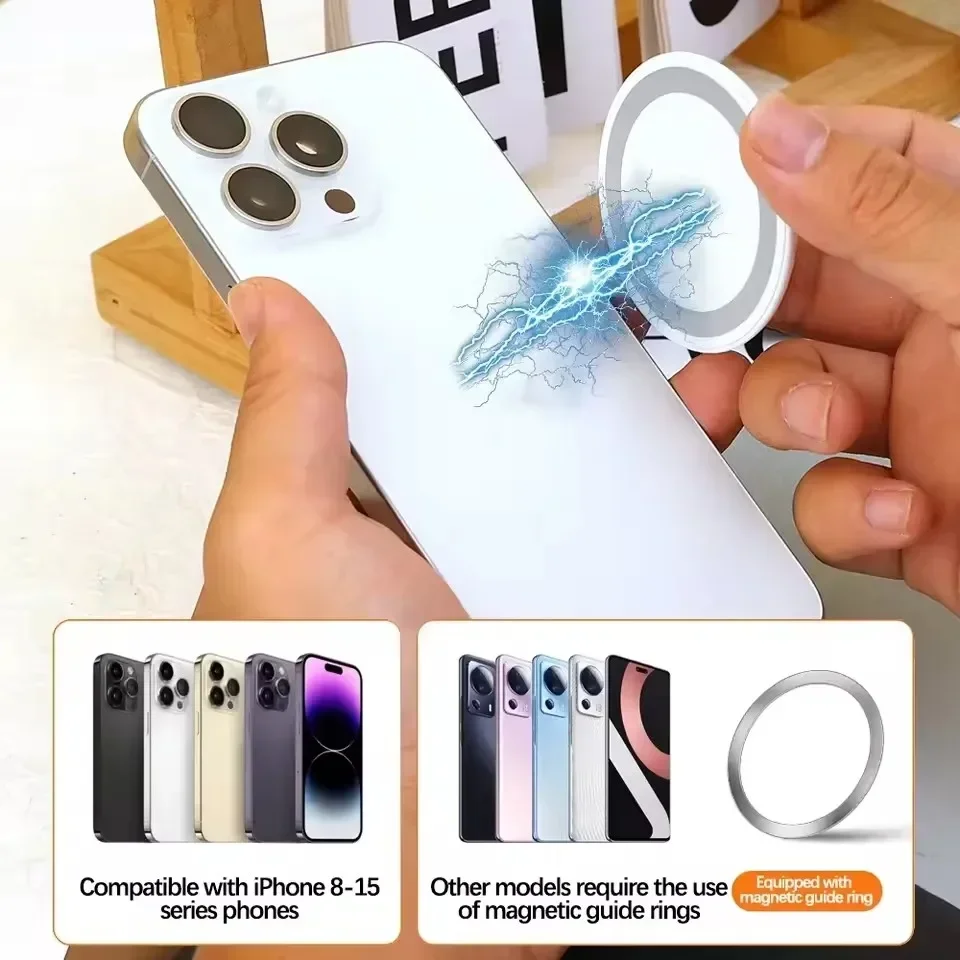 For Magsafe Magnetic Suction Cup Phone Holder Silicone Magnet Wall Mount CellPhone Stand Universal Bracket For IPhone 15 Samsung - view 5