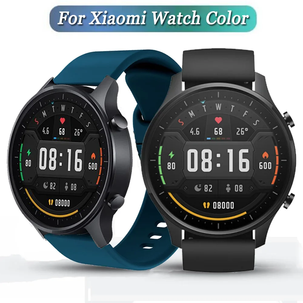 

For Xiaomi Watch Color MI Smart Watch Color Strap Replacement Silicone Watchbands 22mm Watch Band Bracelet ремешок