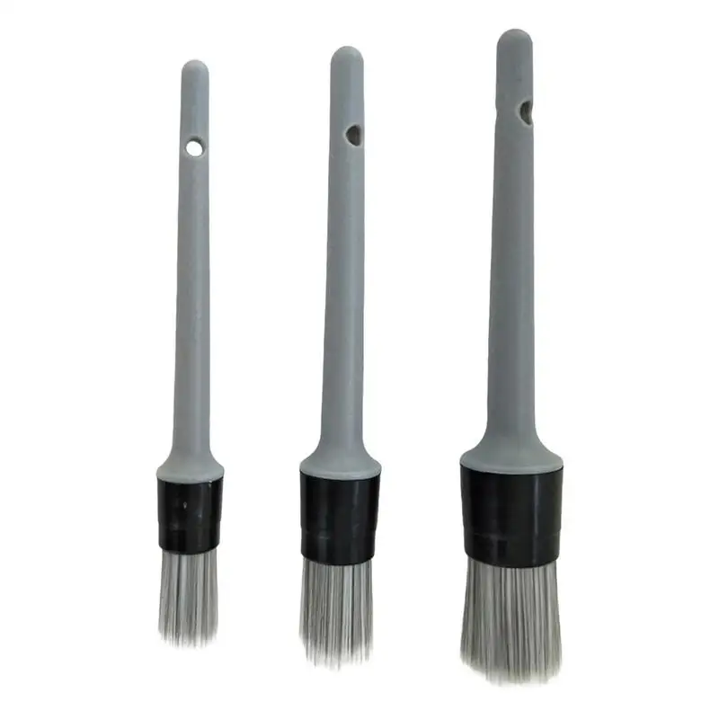 

3pcs Car Detailing Brush car Ultra Soft dashboard Cleaning Brush Kit auto Wheel Rims Cleaners auto interior exterior accessories