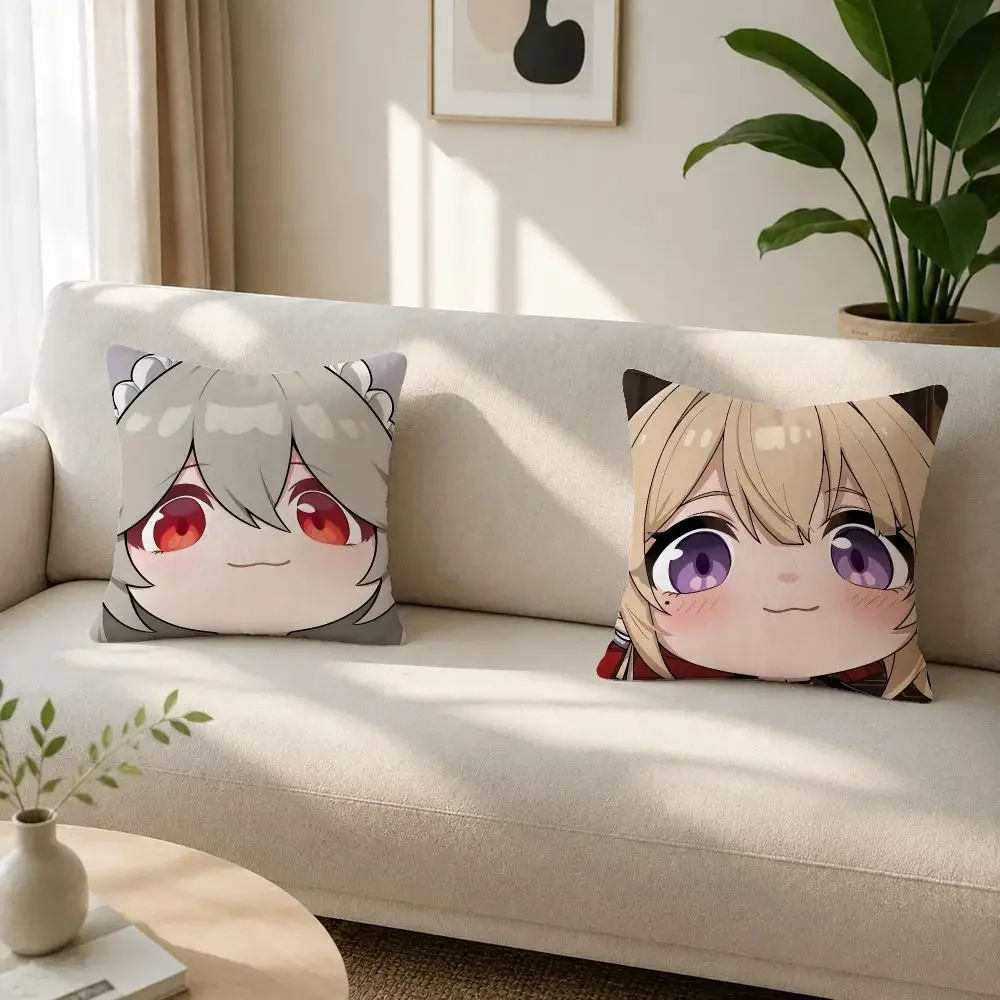 Zenless Zone Zero Caesar King Koleda Cushion Cover Soft Plush Fluffy Throw Pillow Cases for Sofa Bedroom Home Decor