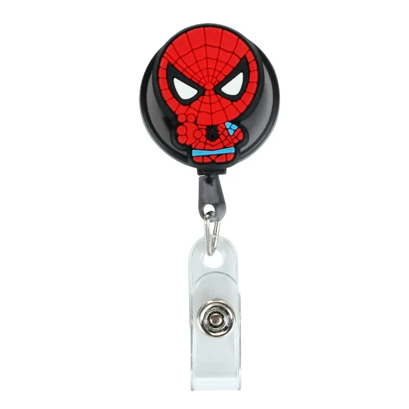 Marvel Spider-Man ID Card Holder Scalable Toggle Clip Employee Card Nurse Chest Card Student Bus Card Holder view 6