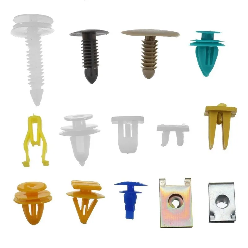 500PCS Mixed Auto Vehicle Fastener Bumper Clips Retainer Rivet Door Panel Fender Liner Universal Fit All Car image 4
