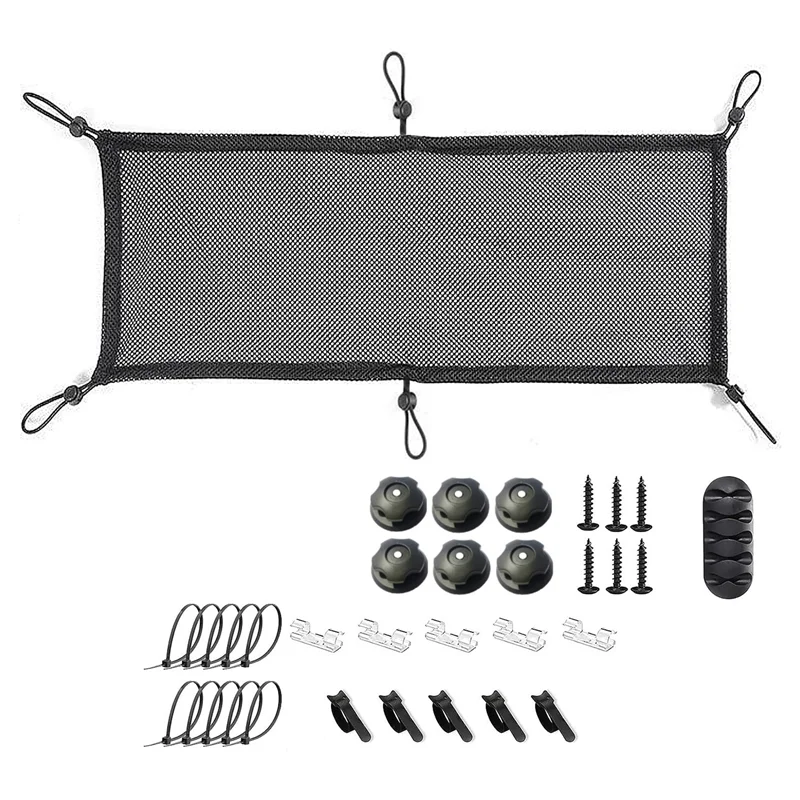 شبكة إدارة الكابلات تحت المكتب من BFYLW، منظم شبكي لإدارة سلك الطاولة تحت الطاولة، 50 × 25 سم