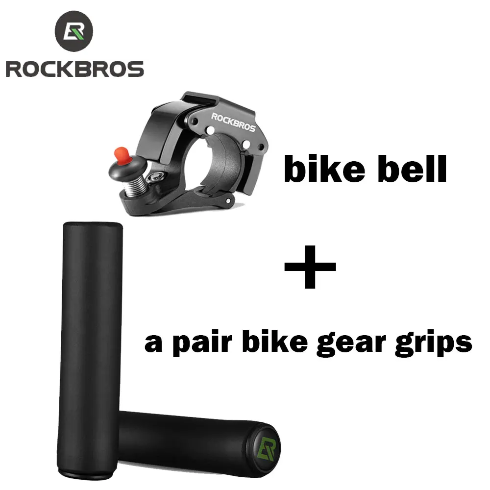 ROCKBROS Fahrradklingeln, Versteckte Klingeln für 0,87 Zoll Lenker, Klarer Klang, Fahrradgriffe mit Stoßdämpfung für Mountainbikes und Rennräder – Detail 3