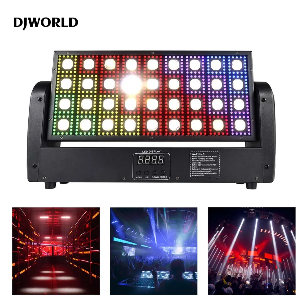 

648P RGB+36P 3IN1 LED RGB Strobe Professional Moving Head Light Wall Wash Stage Effect Lighting DMX512 DJ Disco Party Club Lamp