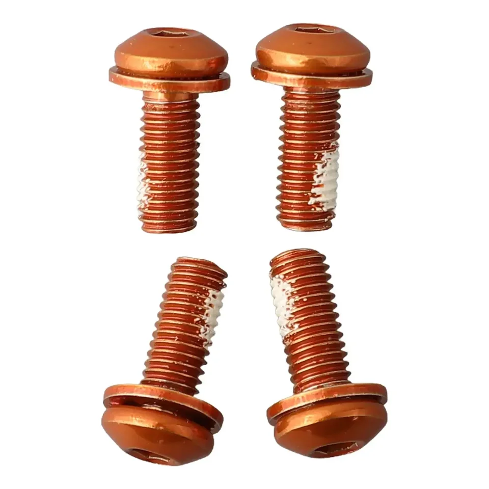 Boulons Hexagonaux Rouges Pour Cage Bouteille Vélo - Vis M5 X 12mm, 2 Pièces En Alliage Aluminium